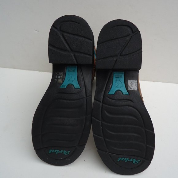 SIZE 7 B. Ariat FatBaby Brown Leather Boots Women's. - Picture 13 of 16